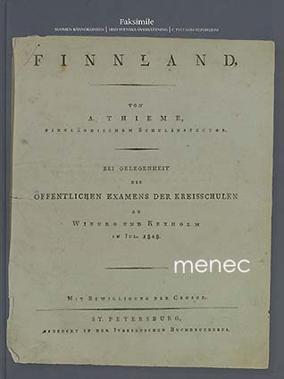 Thieme, August - Finnland 