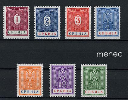 Saksa, miehitetty Serbia, lunastusmerkit 1942 