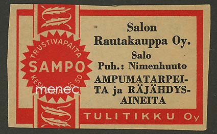 Kauppiasetiketti, Salon Rautakauppa 