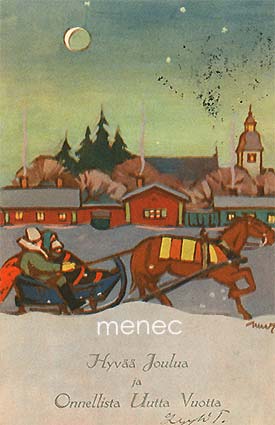 Wendelin, Martta - Hevosreki kirkkotiellä 