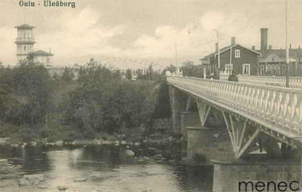 Oulu, puusilta Linnansaareen
