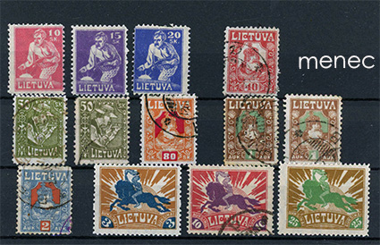 Liettua, käyttösarjaa 1921, 13 kpl 