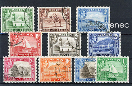 Iso-Britannia, Aden, käyttösarjaa 1939, 10 kpl 