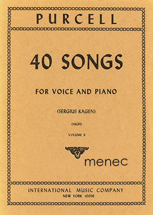 Purcell. 40 songs. II 