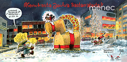 Kunnas, Mauri - Riemukasta joulua Sastamalasta!!, taittokortti 