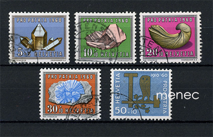 Sveitsi, Pro Patria 1960, mineraaleja 