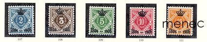 Saksa, Württemberg, virkamerkit 1906, kuningaskunta 100 vuotta 