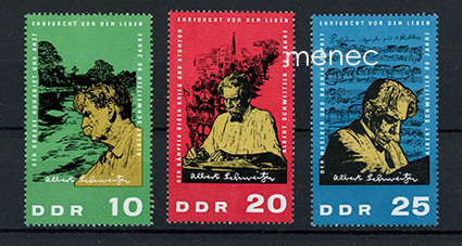 Saksa, DDR, Albert Schweitzer 90 vuotta 1965 