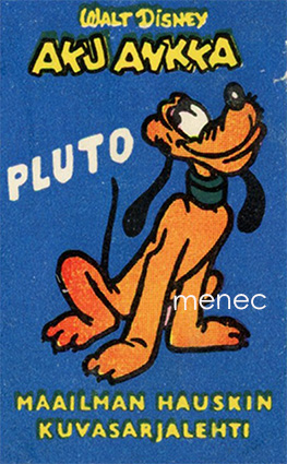 Aku Ankka-lehden mainosmerkki, Pluto 