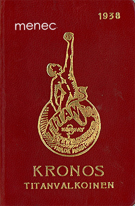 Kronos titanvalkoinen 1938 [taskualmanakka] 