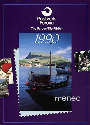 Färsaarten postimerkit 1990 [vuosilajitelma] 