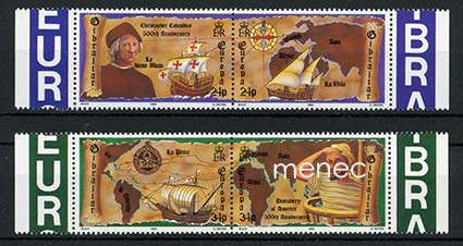 Gibraltar, Amerikan löydöstä 500 vuotta 1992, 2 paria 