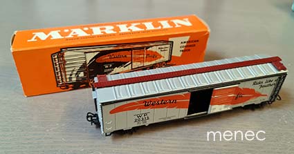 Märklin 4571, tavaravaunu (American covered truck) 