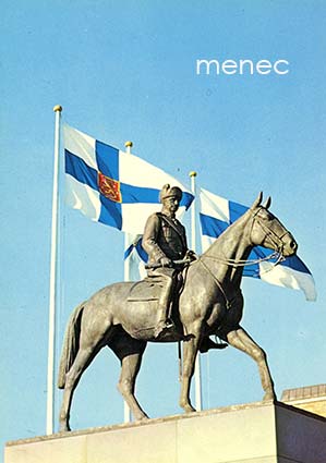 Helsinki, Mannerheimin patsas, lippuja 
