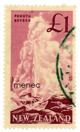 Uusi-Seelanti, Pohutu-geysir 1960, 1£ 