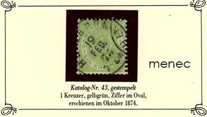 Saksa, Württemberg, käyttömerkki 1874, 1 Kr 