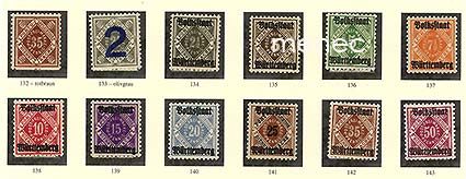 Saksa, Württemberg, virkamerkit 1919 
