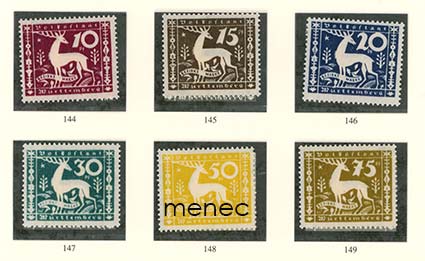 Saksa, Württemberg, virkamerkit 1920 