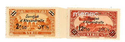 Turkki, Alexandretta, lentoposti 1938 