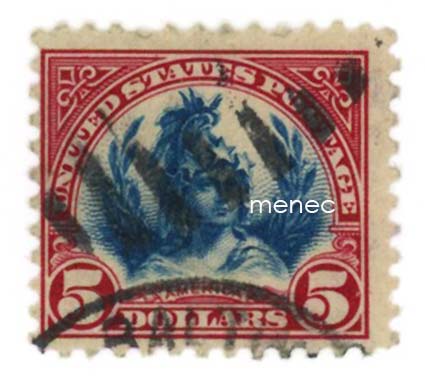 USA, allegoria 'Amerikka', 5 dollaria, 1924 