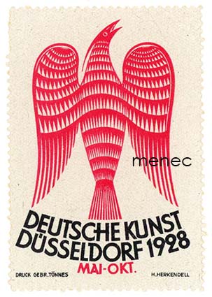 Deutsche Kunst Düsseldorf 1928, kirjeensulkija 