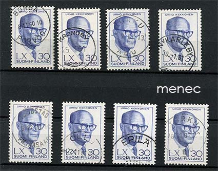 Urho Kekkonen 60 vuotta 1960, 8 hyvää leimaa 