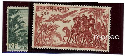 Ranska, Kamerun,lentopostia 296-297 