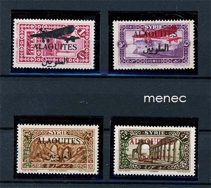 Ranska, Syyria, Latakia 1925-1930, 4 kpl 