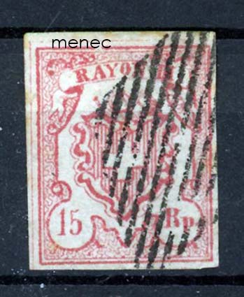 Sveitsi, Rayon III 1852 15 Rp 