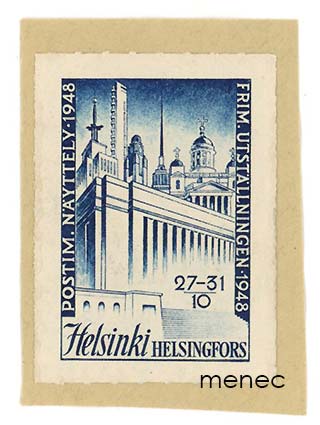 Helsinki, postimerkkinäyttely 1948, kirjeensulkija 