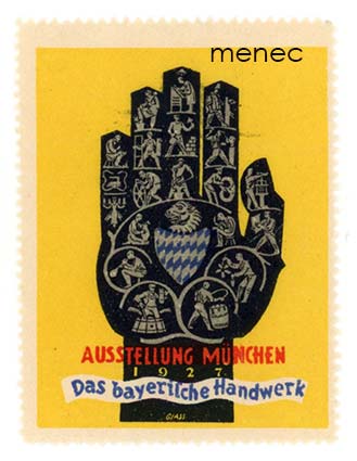 Saksa, baijerilaisen käsityön näyttely Münchenissä 1927, kirjeensulkija 