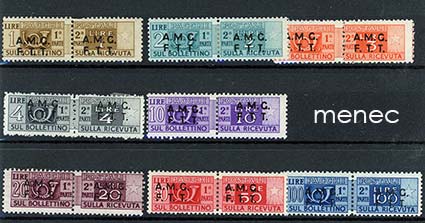 Italia, Trieste, pakettimerkkejä 1947, 8 (paria) 