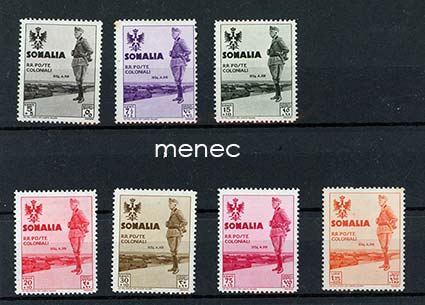 Italia, Somalia, Viktor Emanuelin vierailu 1935, 7 kpl 