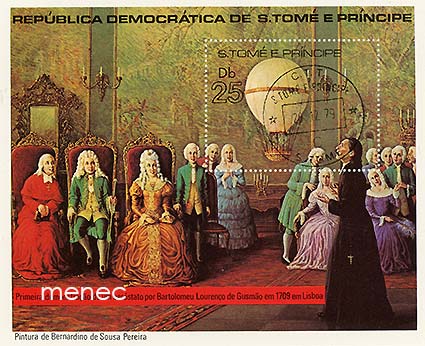 Sao Tome ja Principe, ilmailuhistoriaa II, stratosfääripallo 1931, pienoisarkki 