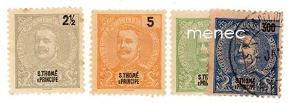 Sao Tome ja Principe (Portugali), käyttömerkkejä 1898, 4 kpl 