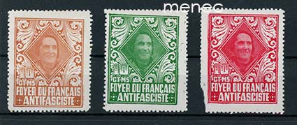 Espanjan sisällissota, ranskalainen antifasistinen keskus, La Pasionaria (Dolores Ibárruri), 3 kirjeensulkijaa 