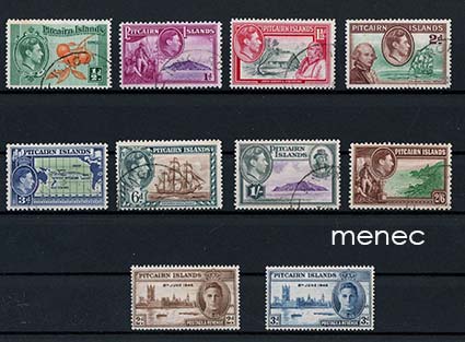 Iso-Britannia, Pitcairnsaaret, käyttömerkkejä 1940 ja voitto-merkit 1946 