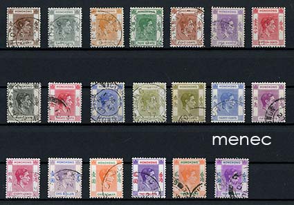 Iso-Britannia, Hongkong, käyttösarjaa 1938, 20 kpl 