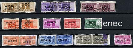 Italia, Trieste, pakettimerkkejä 1947-1953 