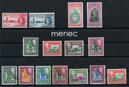 Iso-Britannia, Saint Vincent ja Grenadiinit, voitto 1946, L-Intian yliopisto 1951, perustuslaki 1951, käyttösarjaa 1938