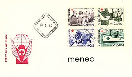 Punainen Risti 1964, FDC 