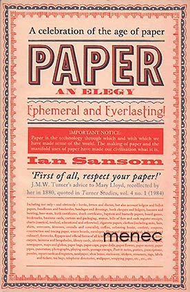 Sansom, Ian - Paper. An Elegy 