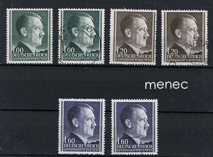 Saksa, Generalgouvernement, Hitler-sarjan 1942 tyyppi B-merkit 