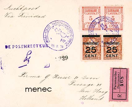 Surinam, ensimmäinen K.L.M. DC-6 -lento New Yorkiin 1929 