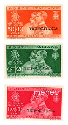 Italia, Tripolitania, kruununprinssi Umberton ja Marian vihkiminen 1930 