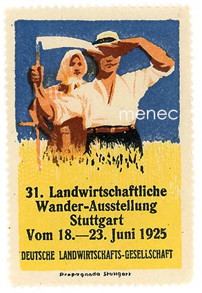 Mainosmerkki, 31. Landwirtschaftliche Wander-Ausstellung Stuttgart 1925 