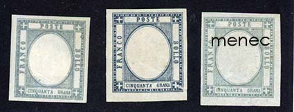 Italia, Napolin kuningaskunta, Viktor Emanuel II 1961, 50 Gr, 3 kpl 