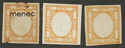 Italia, Napolin kuningaskunta, Viktor Emanuel II 1961, 10 Gr, 3 kpl 