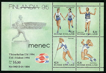Finlandia 95  Yleisurheilu 1994, pienoisarkki 