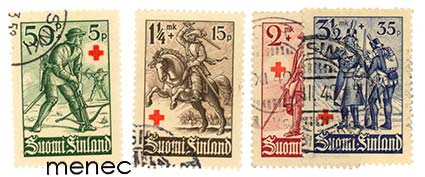 Punainen Risti 1940, 4 kpl 